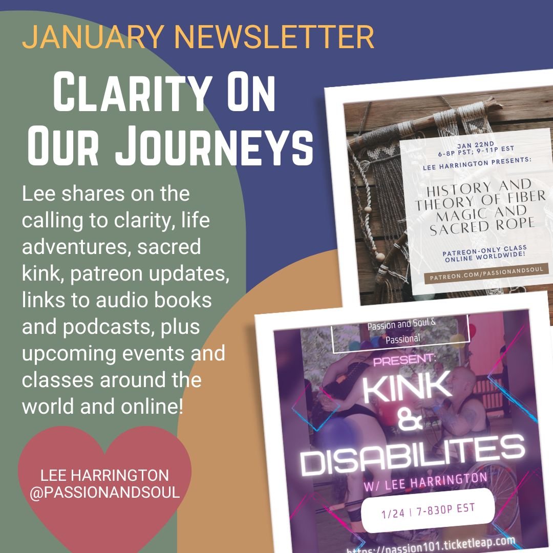 Clarity On Our Journeys: Adventures, Audio, And Authenticity - January Newsletter — Passion & Soul
