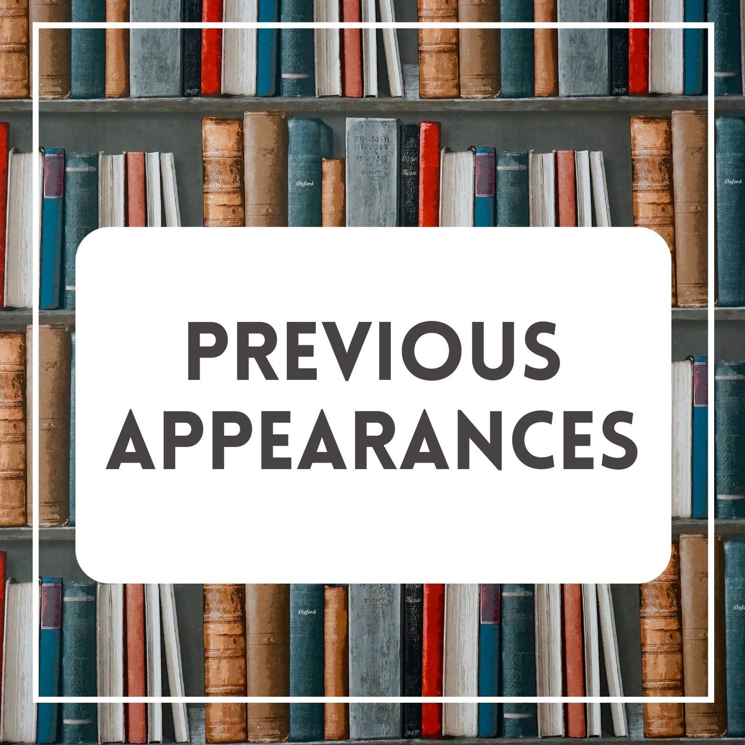 Previous Appearances — Passion & Soul