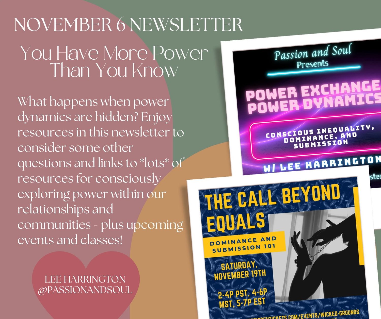 You Have More Power Than You Know - 11/6 Newsletter — Passion & Soul